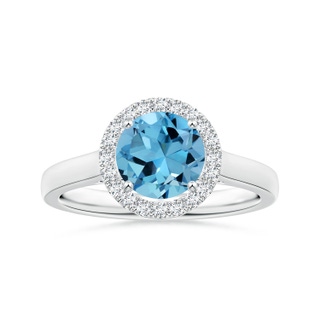 Round AAAA Swiss Blue Topaz