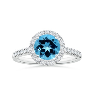 Round AAAA Swiss Blue Topaz