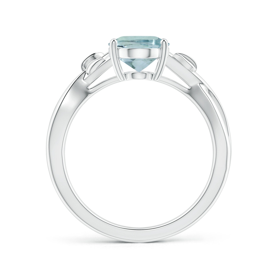 9.91x7.81x5.24mm AA GIA Certified Prong-Set Solitaire Oval Aquamarine Nature Inspired Ring in White Gold side 199