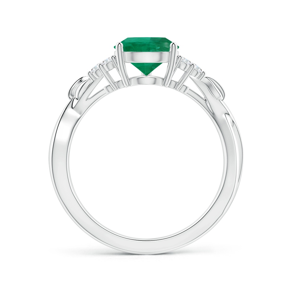 9.11x7.02x4.70mm AAA GIA Certified Nature Inspired Pear-Shaped Emerald Ring with Diamonds in P950 Platinum side 199