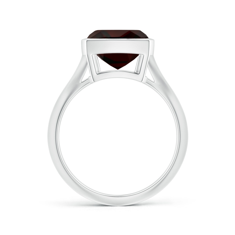 10.04x9.98x5.77mm AAAA Bezel-Set GIA Certified Solitaire Cushion Garnet Knife-Edge Shank Ring in White Gold side 199