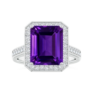 Emerald Cut AAAA Amethyst