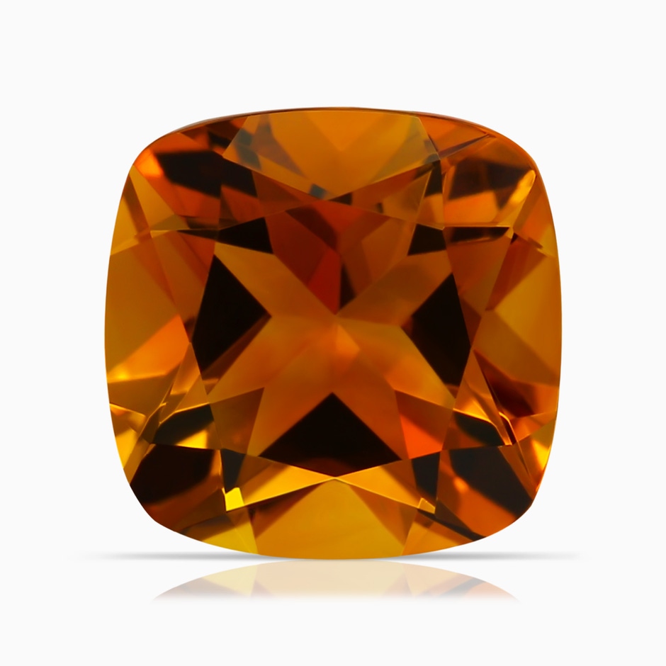 9.08x9.07x5.96mm AAA GIA Certified Cushion Citrine Reverse Tapered Ring with Milgrain in 9K Rose Gold side 699