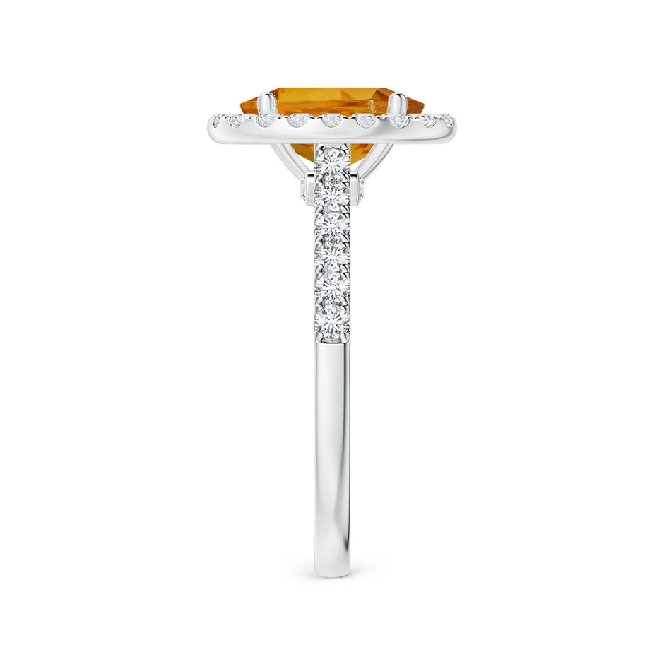 9.07x6.98x4.80mm AAAA GIA Certified Oval Citrine Ring with Diamond Halo in White Gold side 399