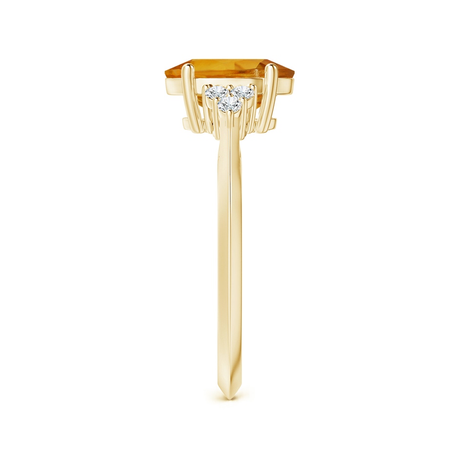 9.07x6.98x4.80mm AAAA GIA Certified Oval Citrine Knife-Edge Shank Ring in 18K Yellow Gold side 399