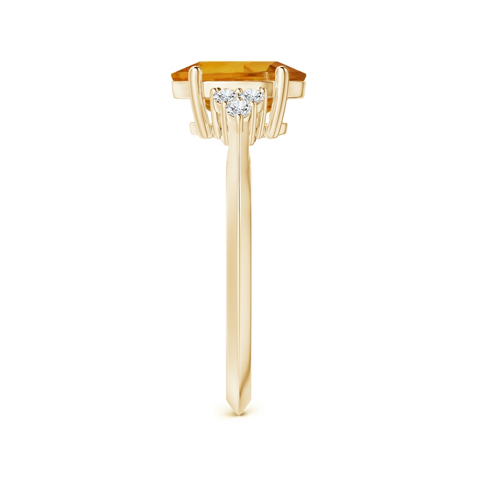 9.07x6.98x4.80mm AAAA GIA Certified Oval Citrine Knife-Edge Shank Ring in Yellow Gold side 399