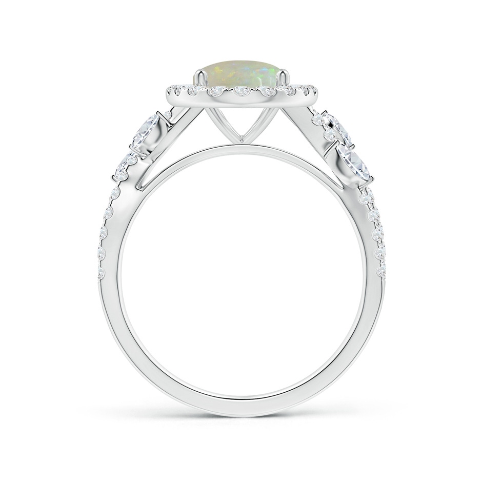 10.35x8.14x3.03mm AAAA GIA Certified Nature Inspired Oval Opal Ring with Diamond Halo in White Gold side 199