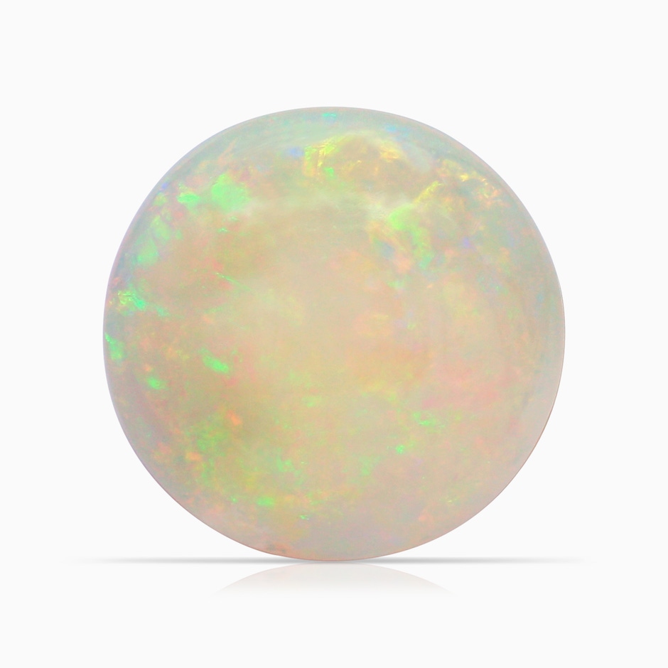 11.06x10.95x3.30mm AAA Nature Inspired GIA Certified Round Opal Halo Ring with Diamonds in 18K White Gold side 699