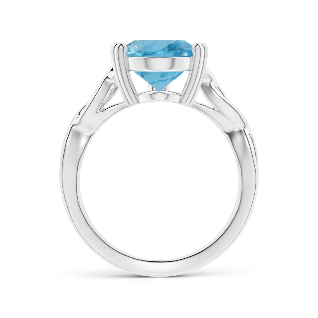 15.11x10.14x5.61mm AAAA Double Claw-Set GIA Certified Solitaire Pear-Shaped Aquamarine Twisted Shank Ring in White Gold Side 199