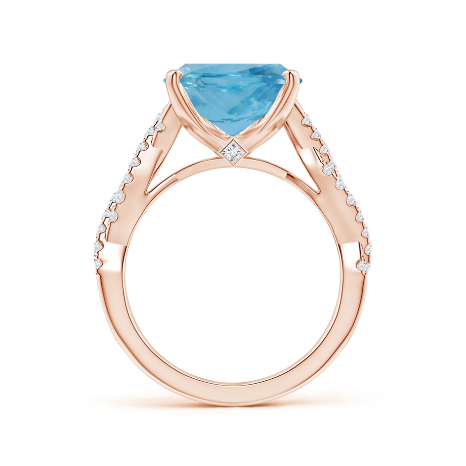 15.11x10.14x5.61mm AAAA Peg-Set GIA Certified Pear-Shaped Aquamarine Ring with Diamond Twist Shank in 18K Rose Gold side 199