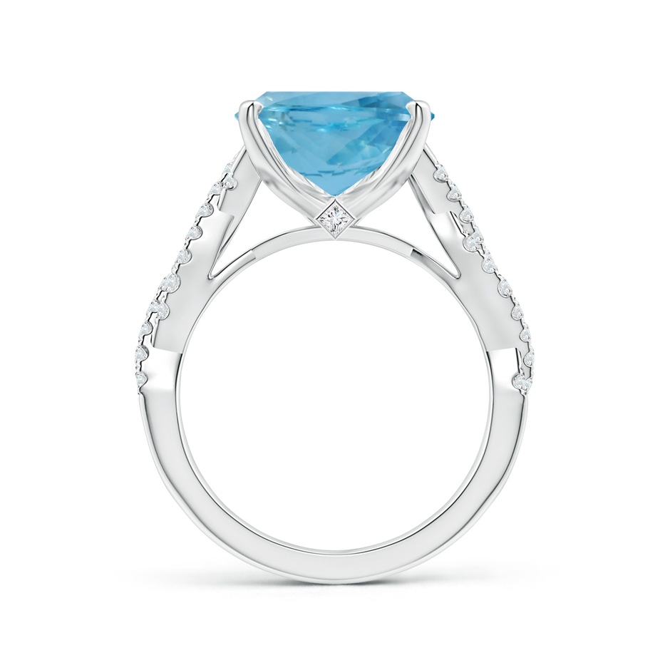 15.11x10.14x5.61mm AAAA Peg-Set GIA Certified Pear-Shaped Aquamarine Ring with Diamond Twist Shank in 18K White Gold side 199