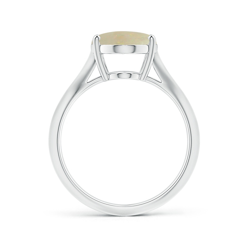 13.90x10.04x3.21mm AA Prong-Set GIA Certified Solitaire Oval Opal Ring with Knife Edge Shank in P950 Platinum side 199