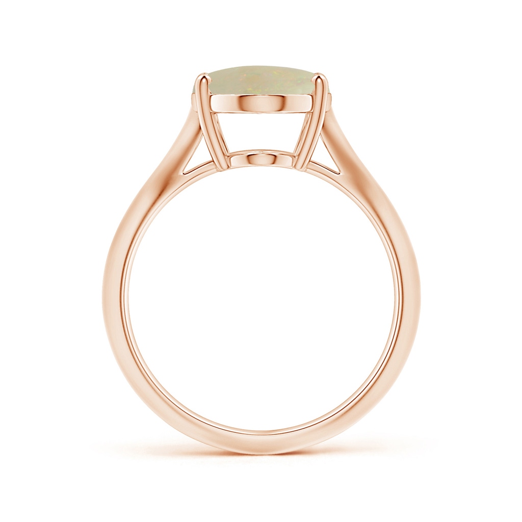 13.90x10.04x3.21mm AA Prong-Set GIA Certified Solitaire Oval Opal Ring with Knife Edge Shank in Rose Gold Side 199