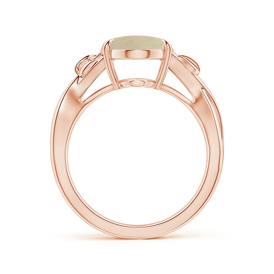 13.90x10.04x3.21mm AA Nature Inspired GIA Certified Claw-Set Oval Opal Solitaire Ring in 18K Rose Gold side 199