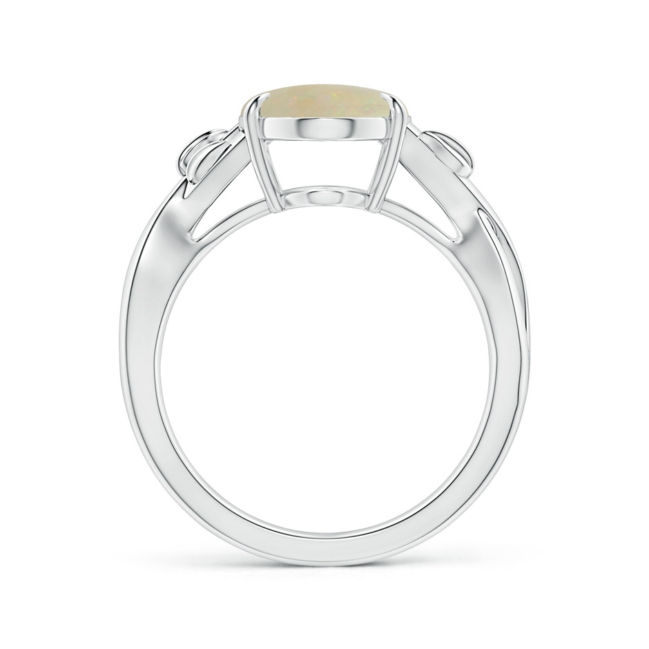 13.90x10.04x3.21mm AA Nature Inspired GIA Certified Claw-Set Oval Opal Solitaire Ring in P950 Platinum side 199