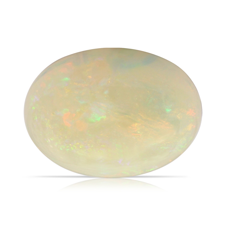 13.90x10.04x3.21mm AA Nature Inspired GIA Certified Claw-Set Oval Opal Solitaire Ring in P950 Platinum side 699