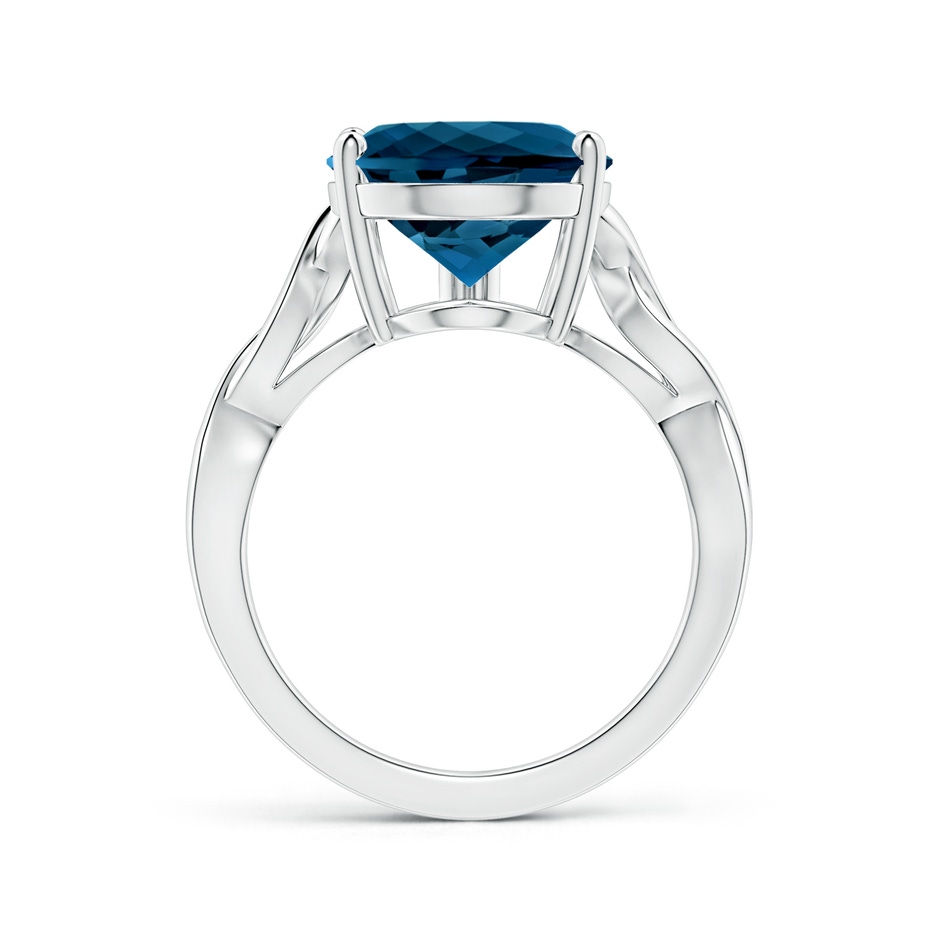 15.98x11.98x7.77mm AAAA Prong-Set GIA Certified Solitaire Pear-Shaped London Blue Topaz Twisted Shank Ring in 18K White Gold side 199