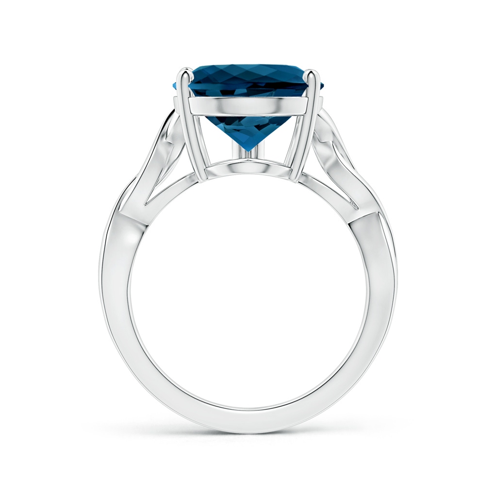 15.98x11.98x7.77mm AAAA Prong-Set GIA Certified Solitaire Pear-Shaped London Blue Topaz Twisted Shank Ring in White Gold Side 199