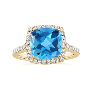 Cushion AAA Swiss Blue Topaz