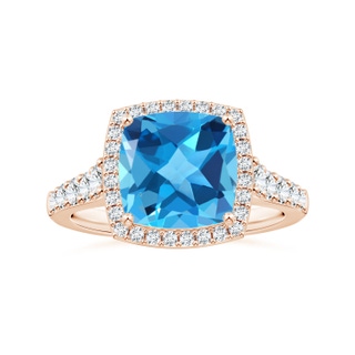 Cushion AAA Swiss Blue Topaz