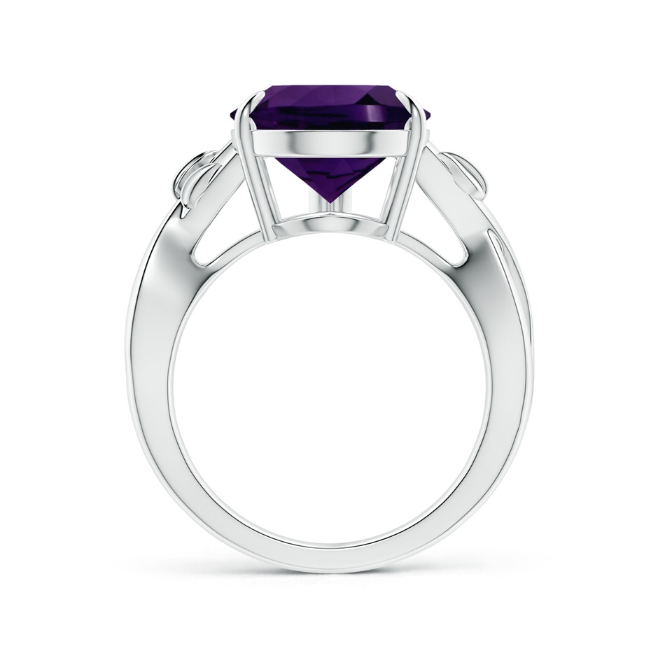 16.16x12.07x7.80mm AAAA Claw-Set GIA Certified Solitaire Pear-Shaped Amethyst Nature Inspired Ring in 18K White Gold side 199