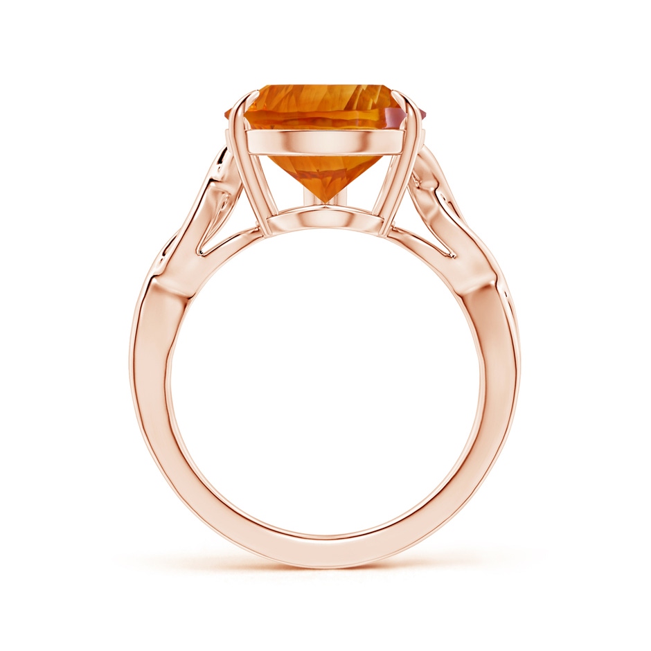 15.05x10.19x7.04mm AAAA Claw-Set GIA Certified Solitaire Pear-Shaped Citrine Twisted Shank Ring in 18K Rose Gold side 199
