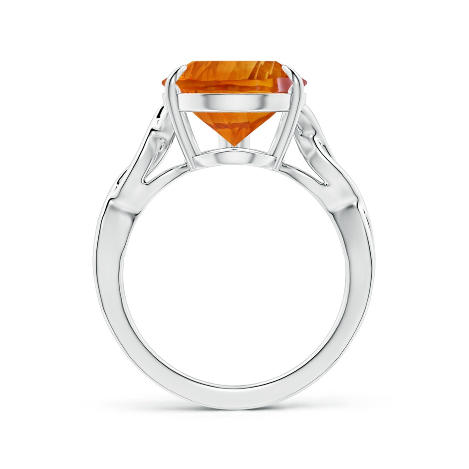 15.05x10.19x7.04mm AAAA Claw-Set GIA Certified Solitaire Pear-Shaped Citrine Twisted Shank Ring in P950 Platinum side 199