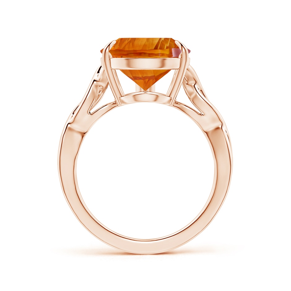 15.05x10.19x7.04mm AAAA Claw-Set GIA Certified Solitaire Pear-Shaped Citrine Twisted Shank Ring in Rose Gold side 199