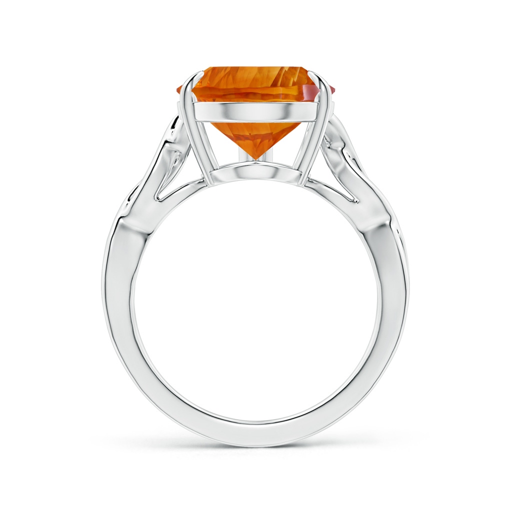 15.05x10.19x7.04mm AAAA Claw-Set GIA Certified Solitaire Pear-Shaped Citrine Twisted Shank Ring in White Gold Side 199