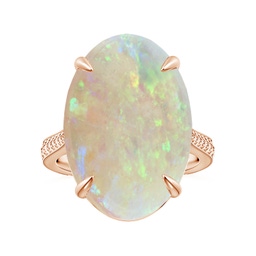 Cocktail Rose Gold Opal Rings