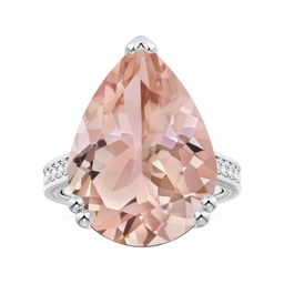 Solitaire Morganite Solitaire Rings