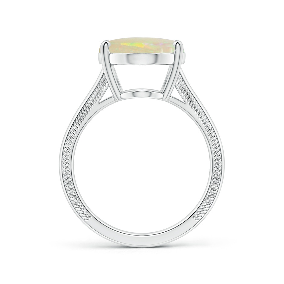 16.16x12.11x4.17mm AAAA GIA Certified Prong-Set Solitaire Oval Opal Nature Inspired Ring in P950 Platinum side 199