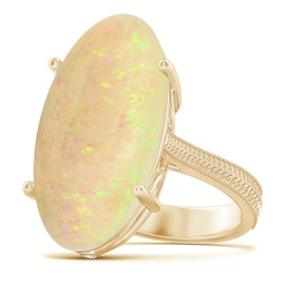 Cocktail Yellow Gold Opal Rings