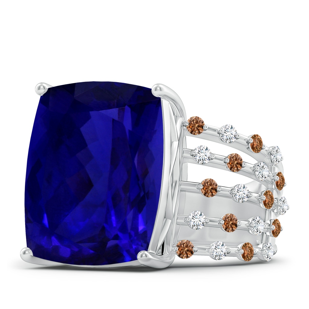 16.50x11.64x8.75mm AAAA GIA Certified Rectangular Cushion Tanzanite Solitaire Ring in White Gold - side 199