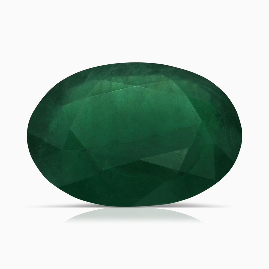 14.34x10.52x5.34mm AA Classic GIA Certified Oval Emerald Solitaire Ring with Side Diamonds in 18K Rose Gold side 899