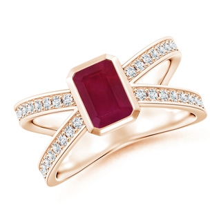 Emerald Cut A Ruby