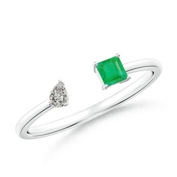 Stackables Silver Emerald Rings
