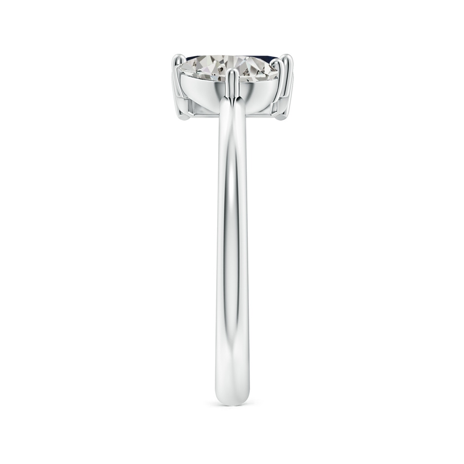 7x5mm A Classic Two-Stone Emerald-Cut Blue Sapphire & Pear Diamond Ring in P950 Platinum side 299