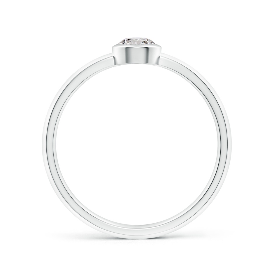 4.1mm IJI1I2 Classic Bezel-Set Round Diamond Solitaire Ring in White Gold side 199