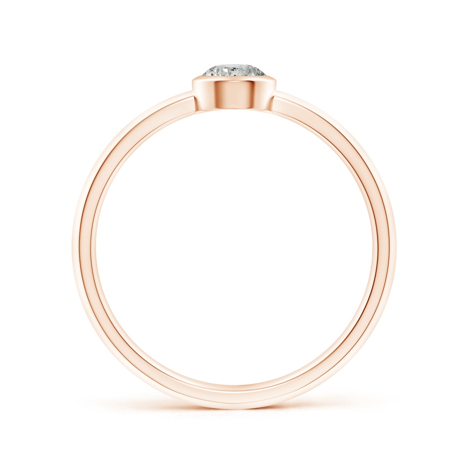 4.1mm KI3 Classic Bezel-Set Round Diamond Solitaire Ring in Rose Gold side 199
