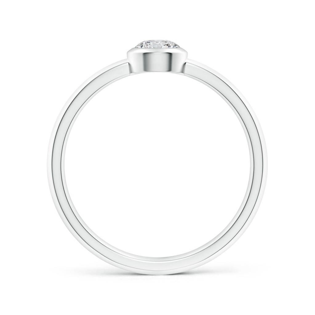 4.4mm HSI2 Classic Bezel-Set Round Diamond Solitaire Ring in White Gold - side 199