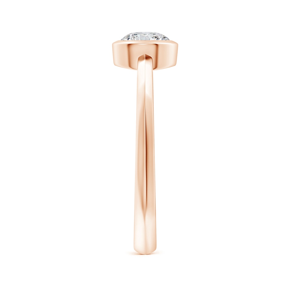 5.1mm HSI2 Classic Bezel-Set Round Diamond Solitaire Ring in Rose Gold side 299