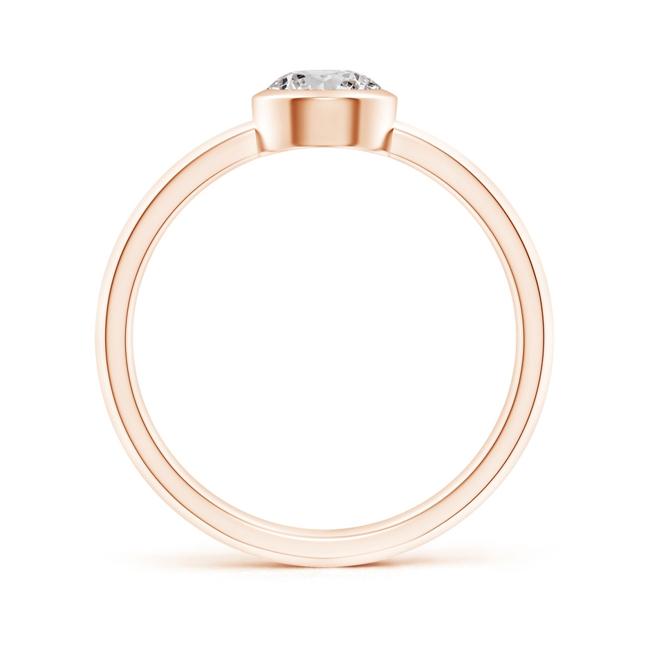 5.1mm IJI1I2 Classic Bezel-Set Round Diamond Solitaire Ring in Rose Gold side 199