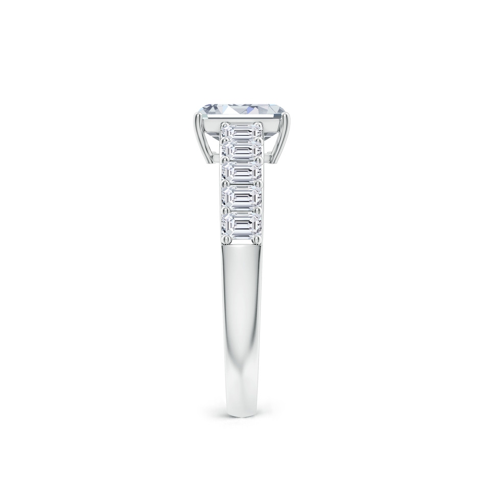 7x5mm HSI2 Emerald-Cut Diamond Ring with Accents in White Gold Side 299