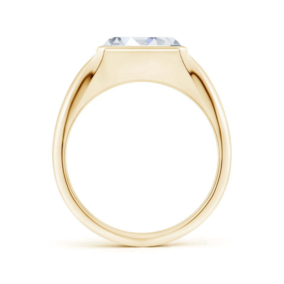 9x7mm GVS2 Emerald-Cut Diamond Signet Ring in Yellow Gold side 199