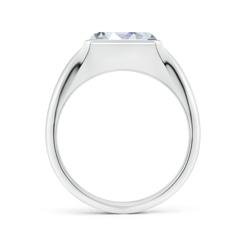 9x7mm HSI2 Emerald-Cut Diamond Signet Ring in P950 Platinum side 199
