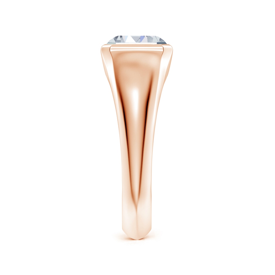 9x7mm HSI2 Emerald-Cut Diamond Signet Ring in Rose Gold side 299