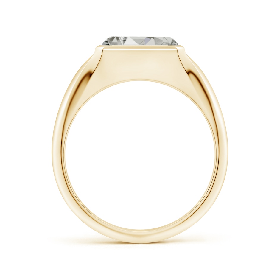 9x7mm KI3 Emerald-Cut Diamond Signet Ring in Yellow Gold side 199