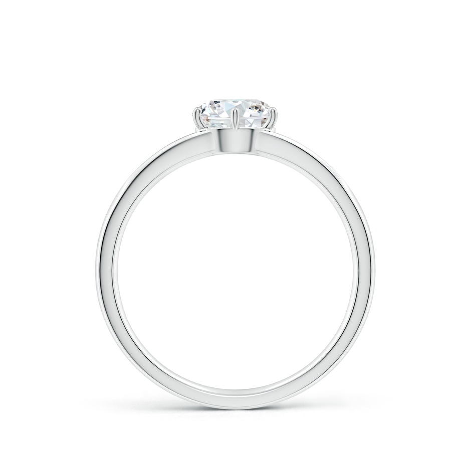 6mm GVS2 Round Diamond Engagement Ring with Accents in P950 Platinum side 199