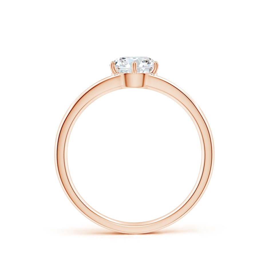 6mm GVS2 Round Diamond Engagement Ring with Accents in Rose Gold side 199